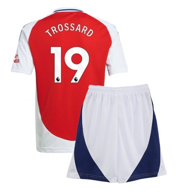 Arsenal Leandro Trossard #19 Primera Equipación Niños 2024-25 Manga Corta (+ Pantalones cortos)